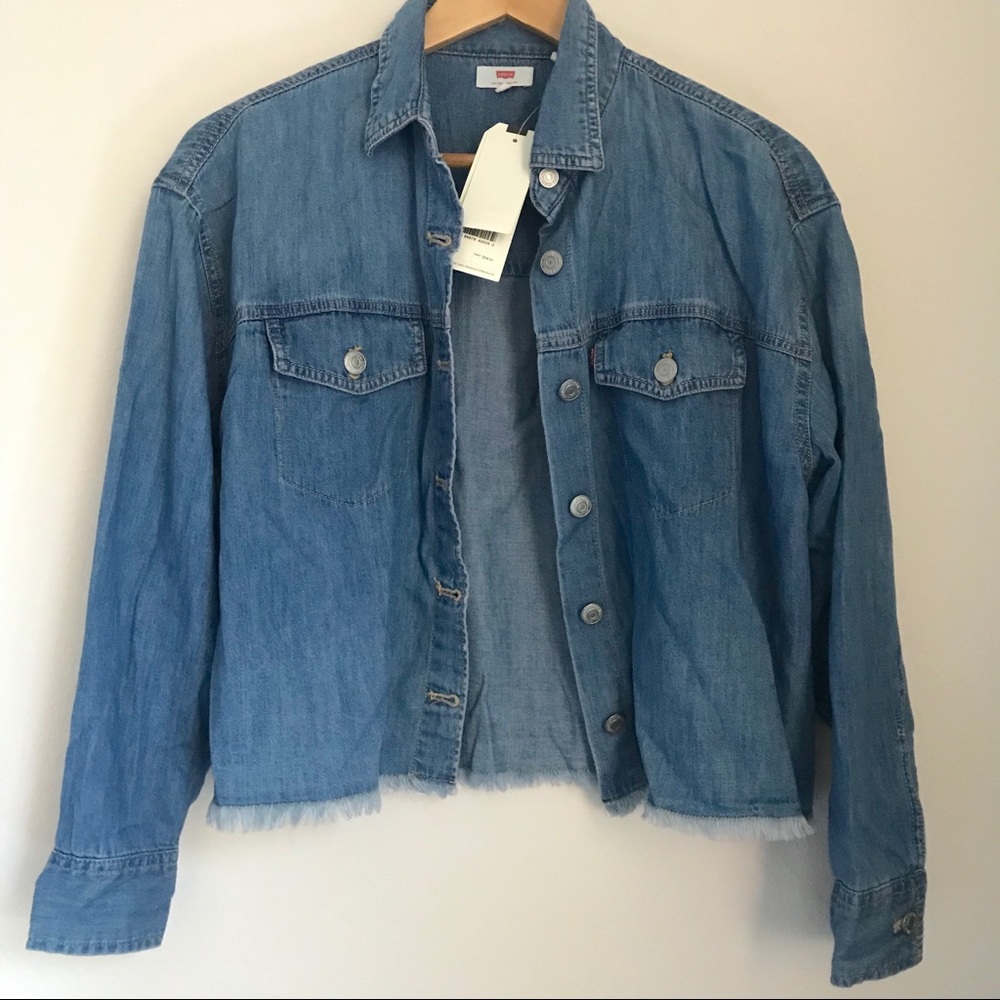 NEW Levi’s Frayed Jean Shirt/Jacket